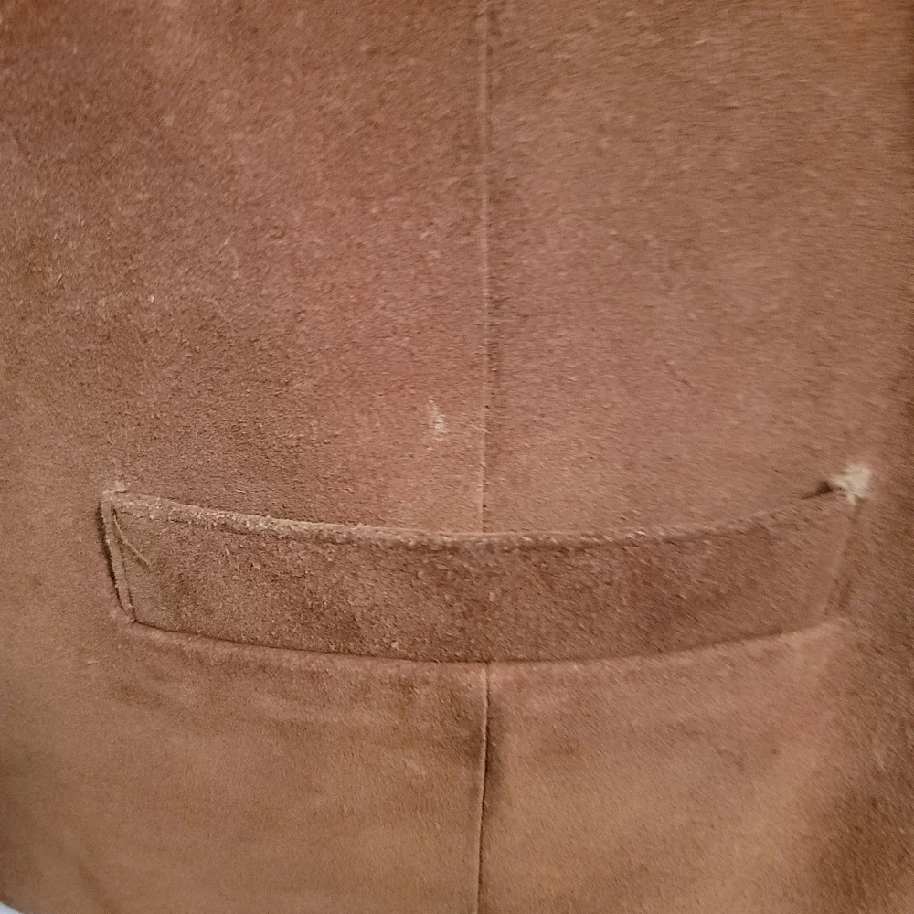 Saguarowest Trading Co Vintage Cowboy Embroidered Fully Lined Suede Vest Size XL - Picture 10 of 13